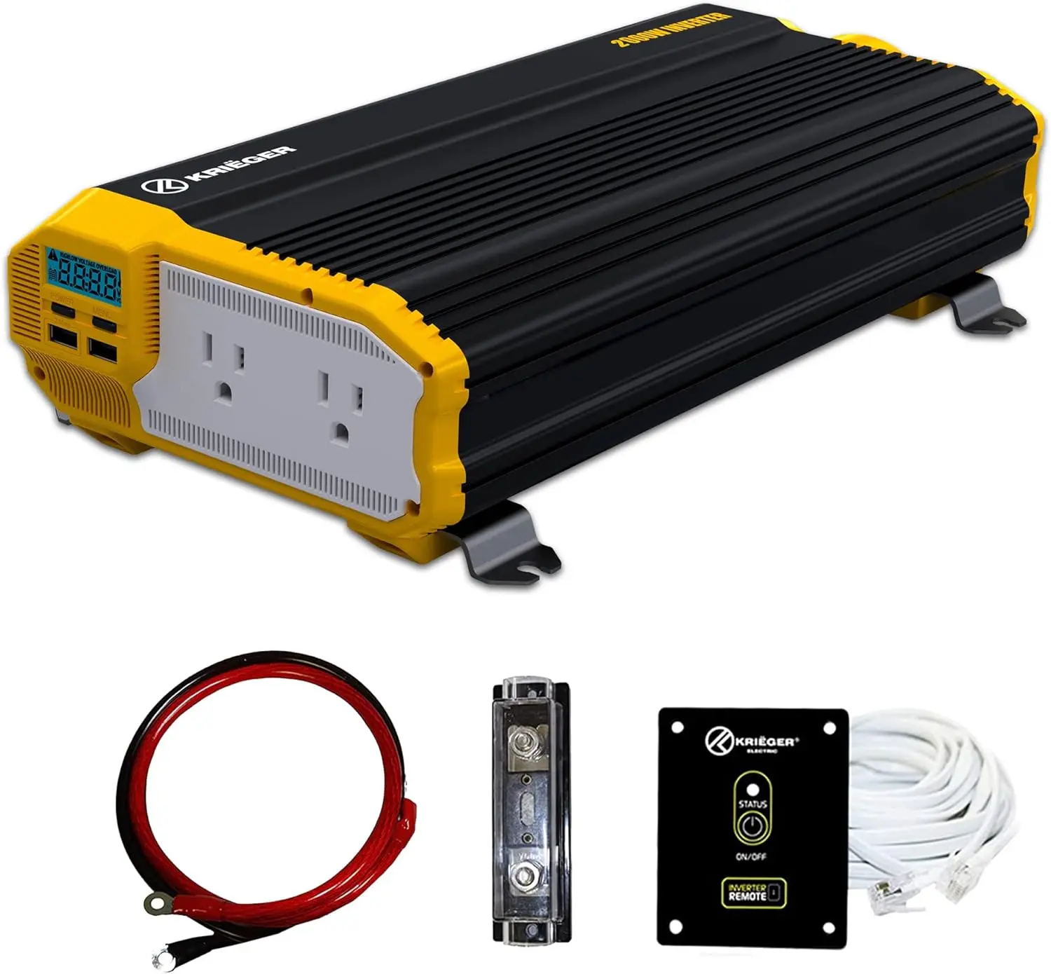 KRIEGER 2000 Watt 12V Power Inverter